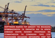 Νομική Γνωμοδότηση για τις Παράνομες Θαλάσσιες μεταφορές για λογαριασμό του Ισραήλ