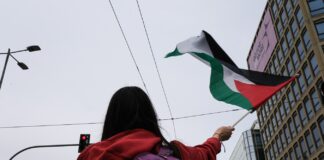 Εικόνες από την πορεία αλληλεγγύης στον Παλαιστινιακό λαό