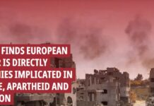 Έκθεση αποκαλύπτει τις οικονομικές σχέσεις κορυφαίων ευρωπαϊκών χρηματοπιστωτικών ιδρυμάτων και εταιρειών που συνεργάζονται με το καθεστώς γενοκτονίας