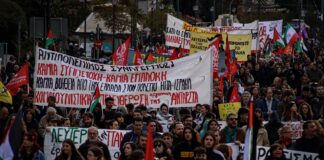 Χιλιάδες στους δρόμους: Όχι στον πόλεμο – Όχι στον ρατσισμό – Όχι στον φασισμό – Λευτεριά στην Παλαιστίνη